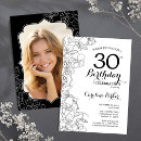 Search for girly 30th birthday invitations Elegant