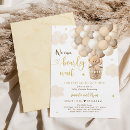 Search for teddy bear hot air balloon invitations We can bearly wait