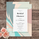 Search for aqua bridal shower invitations Retro