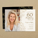 Search for floral 60th birthday invitations Elegant