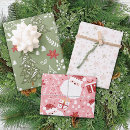 Search for pink christmas tree wrapping paper Santa