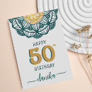 Search for elegant 50th birthday cards Stylish