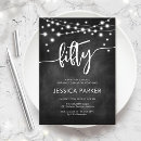 Search for chalkboard invitations String lights