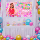 Search for happy birthday flowers banners Pink