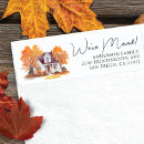 Search for fall trees return address labels Autumn