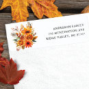 Search for autum return address labels Watercolor
