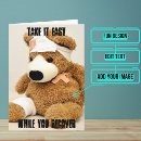 Search for teddy bear get well cards Feel better soon