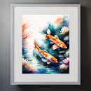 Search for koi watercolor art Colourful