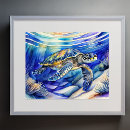 Search for sea turtle painting posters Pink