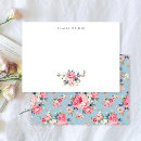 Search for vintage pink roses note cards For her