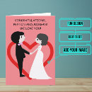 Search for cute cartoon couple cards Bride and groom