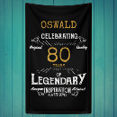 Search for 80th birthday banners 80 years
