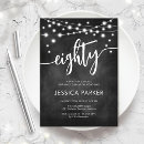 Search for chalkboard invitations String lights