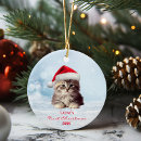 Search for maine coon cat christmas tree decorations Red