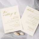 Search for ivory and gold wedding invitations All in one