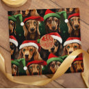 Search for dachshund christmas wrapping paper Wiener