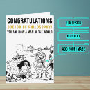 Search for doctor graduation cards Doctor of philosophy