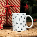 Search for black and white snowflake mugs Pattern
