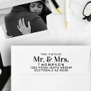 Search for photo return address labels weddings Bride and groom