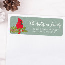 Search for winter cardinal return address labels Modern