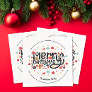 Search for christmas napkins Typography