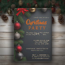 Search for black santa invitations Black and gold