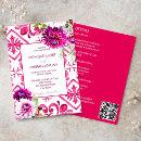 Search for fuchsia pink wedding invitations Dahlia