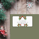 Search for mistletoe return address labels Berry