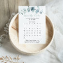 Search for botanical calendar save the dates Calligraphy