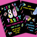 Search for 80s 40th birthday invitations Eighties