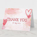 Search for valentines day thank you cards Red