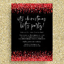 Search for red black christmas invitations Modern