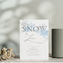 Search for snow bridal shower invitations Glitter