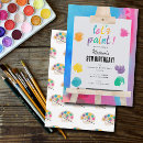 Search for rainbow art party invitations Artist