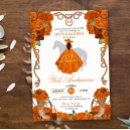 Search for orange quinceanera invitations Roses