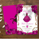 Search for fuchsia quinceanera invitations Magenta