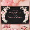 Search for pink and black banners Bridal shower