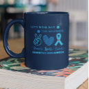 Search for diabetes warrior mugs Blue
