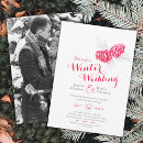 Search for red and grey wedding invitations Winter
