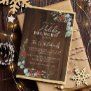 Search for wood christmas invitations Holly berries