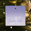 Search for purple christmas tree decorations Glitter