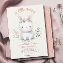 Search for spring bunny baby shower invitations Wildflowers
