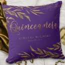 Search for purple and gold cushions For her