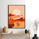 Search for desert cactus posters Sunset