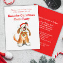 Search for karaoke christmas invitations Red