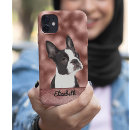 Search for boston terrier dog iphone cases Pink