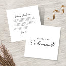 Search for square bridesmaid cards Elegant