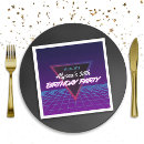 Search for 80s retro napkins Neon