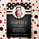 Search for ladybug birthday invitations Polka dots