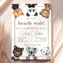 Search for stuffed animals baby shower invitations Beary cute